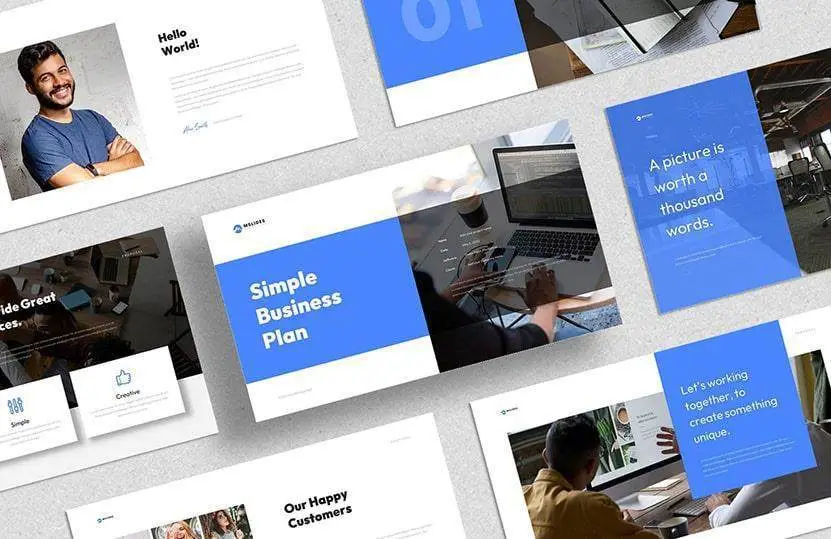 Cover - google slides business plan template