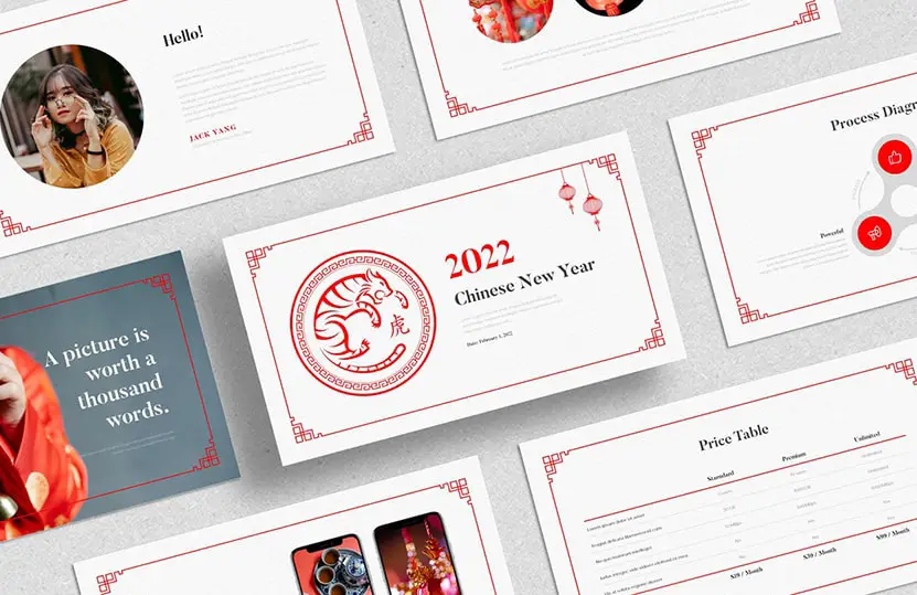 Cover - chinese new year powerpoint template