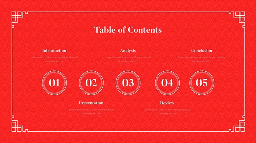 Free Chinese New Year PowerPoint Template and Google Slides Theme red slide 02