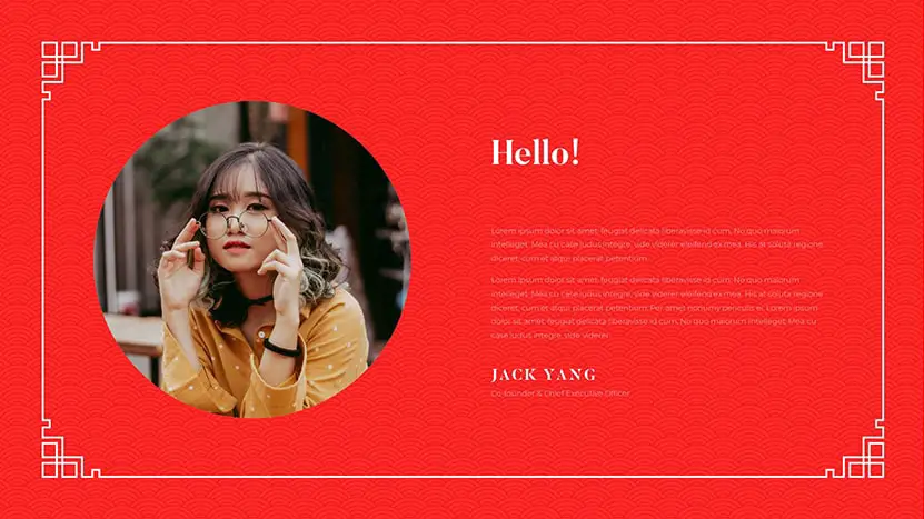 Free Chinese New Year PowerPoint Template and Google Slides Theme red slide 04