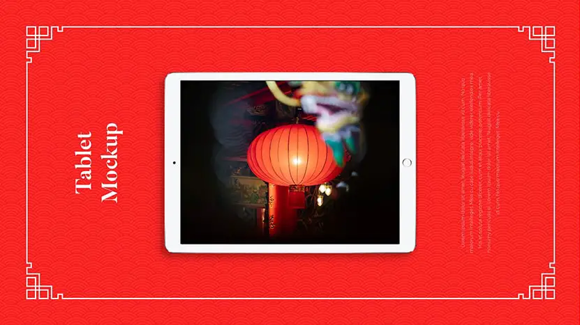 Free Chinese New Year PowerPoint Template and Google Slides Theme red slide 19