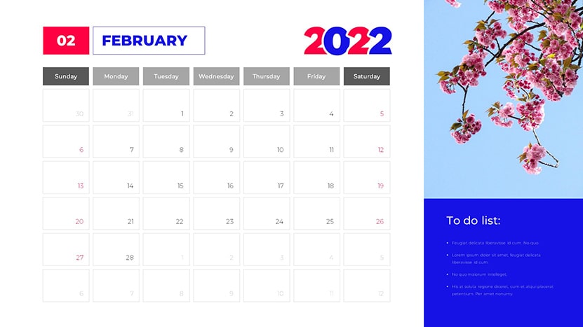 2022 powerpoint and google slides calendar template slide 02