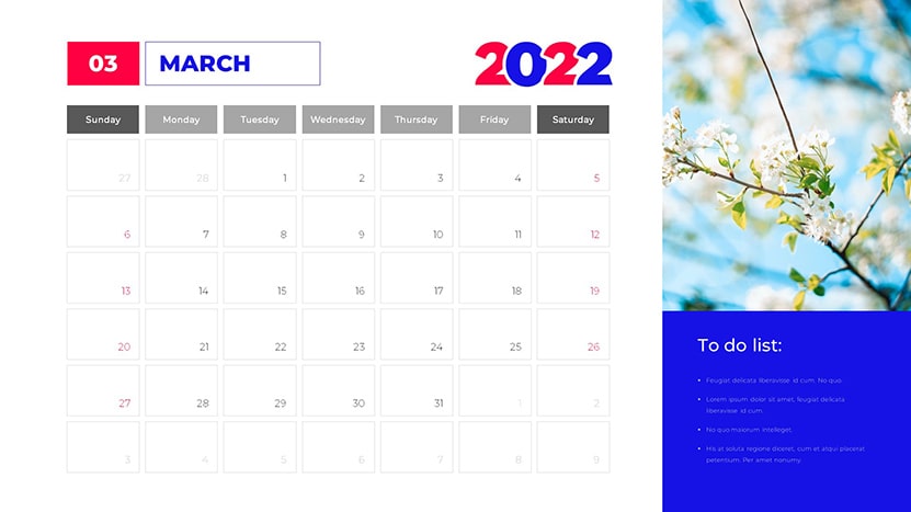 2022 powerpoint and google slides calendar template slide 03