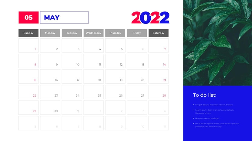 2022 powerpoint and google slides calendar template slide 05