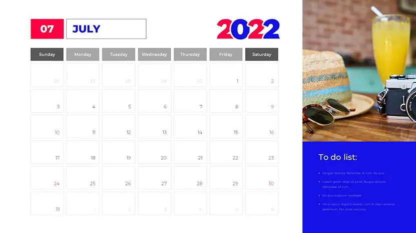 2022 powerpoint and google slides calendar template slide 07