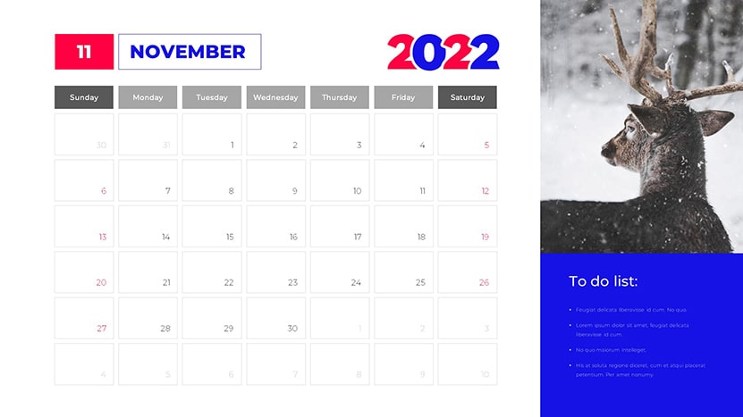 2022 powerpoint and google slides calendar template slide 11
