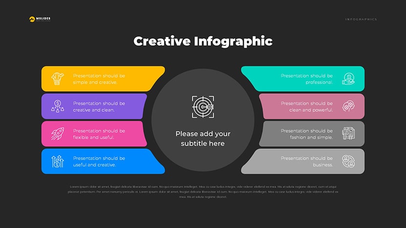 Editable Infographic Template Free Download for PowerPoint & Google Slides dark page 05