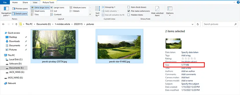 How to compress pictures in PowerPoint - screenshot 01
