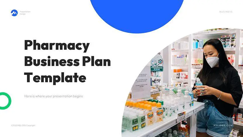 Pharmacy Business Plan PowerPoint Presentation Template - slide 01