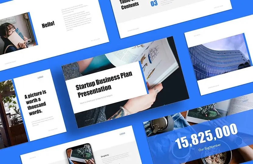 Startup business plan powerpoint presentation free download - Cover 831