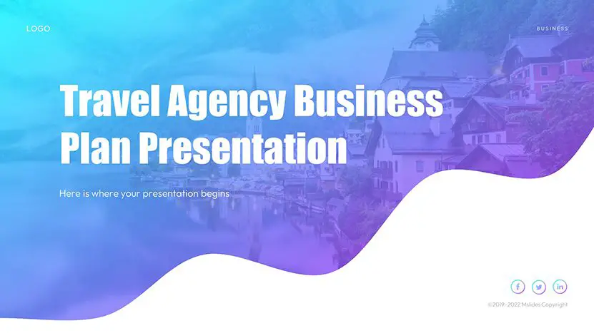 Travel Agency Business Plan PPT Template and Google Slides theme slide 01