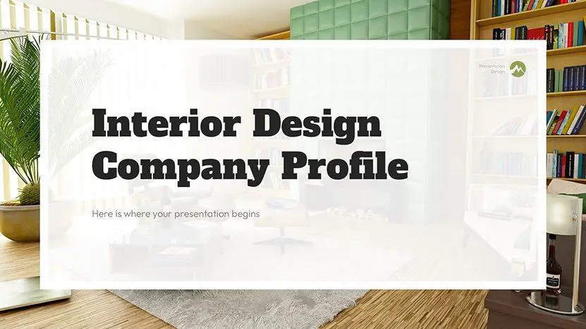 Interior Design Company Profile PPT & Google Slides Template - slide 01