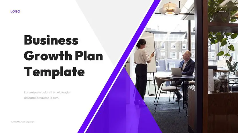 Business Growth Plan Presentation Template for PowerPoint & Google Slides slide 01