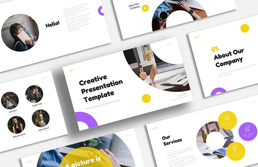 Creative powerpoint template - cover - 831