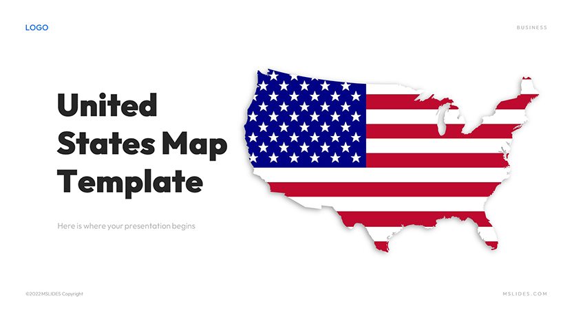 United States Map PowerPoint and Google Slides Infographics slide 01