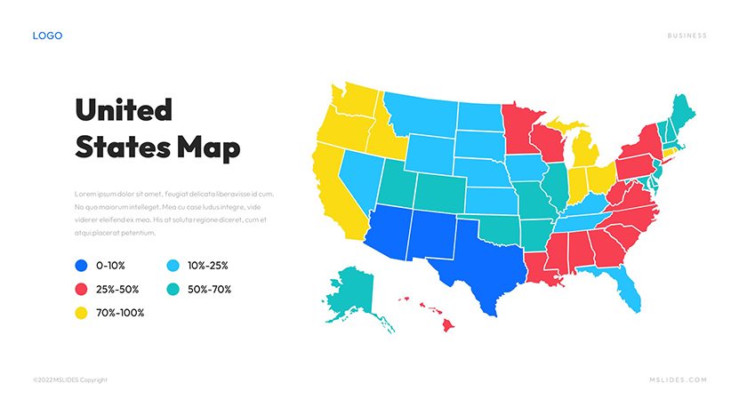 United States Map PowerPoint and Google Slides Infographics slide 08