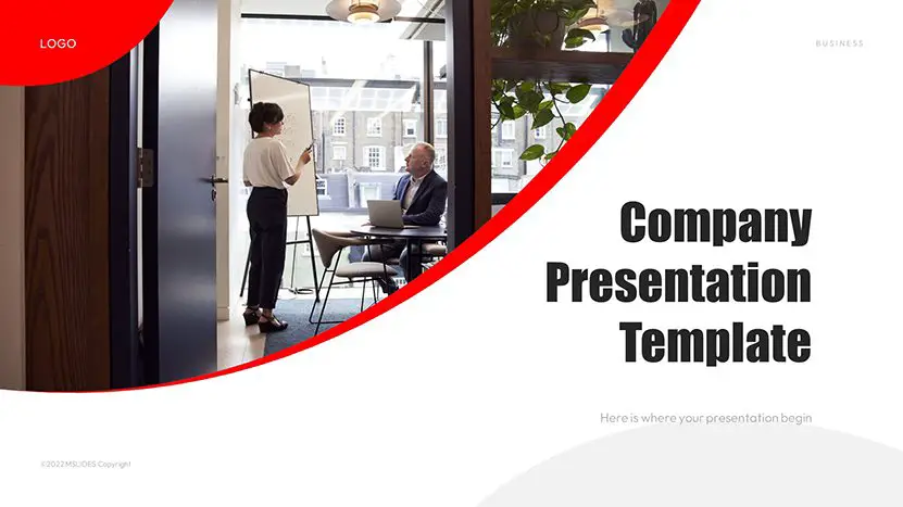 Company Presentation Template for PowerPoint and Google Slides slide 01
