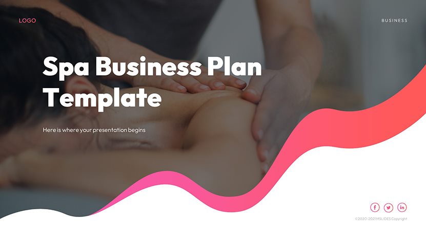 Spa Business Plan PowerPoint Template & Google Slides Theme slide 01