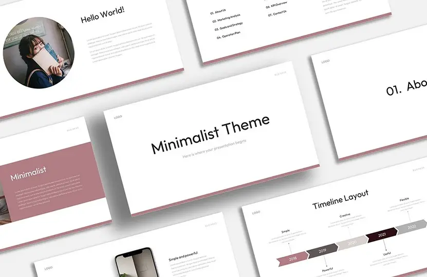 Minimalist Google Slides Template - cover - 831