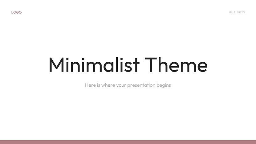 Minimalist Google Slides Template and PowerPoint Template slide 01