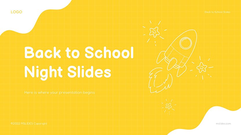 Back to School Night Presentation Template for Google Slides and PowerPoint slide 01