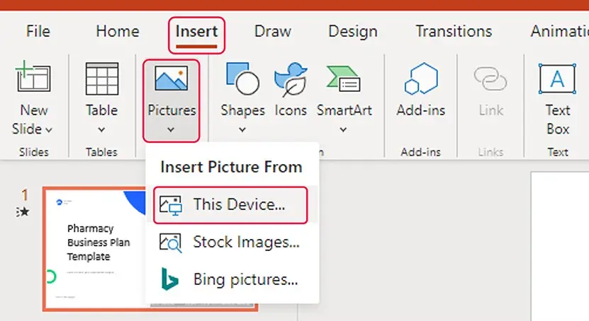 image 05 - insert gif images in PowerPoint Online