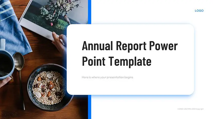 Annual Report PowerPoint Template Slide 01