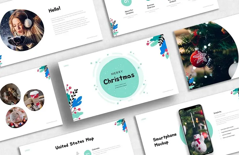 Christmas Slides Template - Cover 831