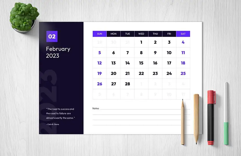 Cover of this Feb 2023 Calendar Printable Template