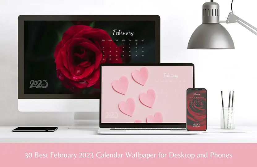 30 Best February 2023 Calendar Wallpaper for Desktop and Phones - Cover