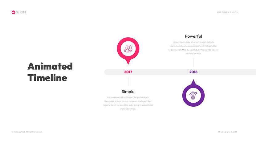 Animated Timeline PowerPoint Template Slide 06