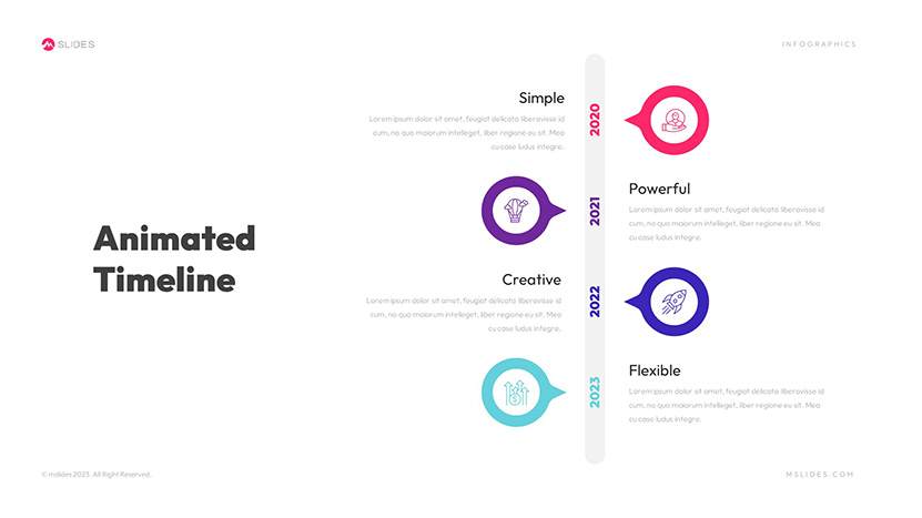 Animated Timeline PowerPoint Template Slide 10