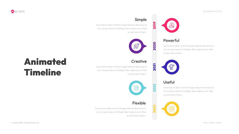 Animated Timeline PowerPoint Template Slide 11
