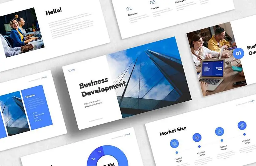 Business Development Presentation Template for PowerPoint - Cover 831