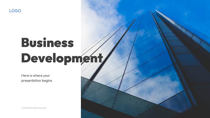 Business Development Presentation Template for PowerPoint Slide 01