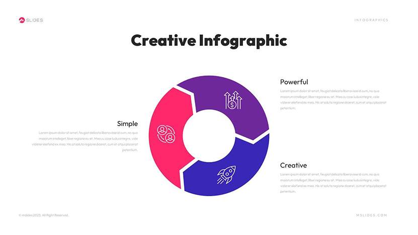 Circle Arrow Infographics Template for PowerPoint Slide 02