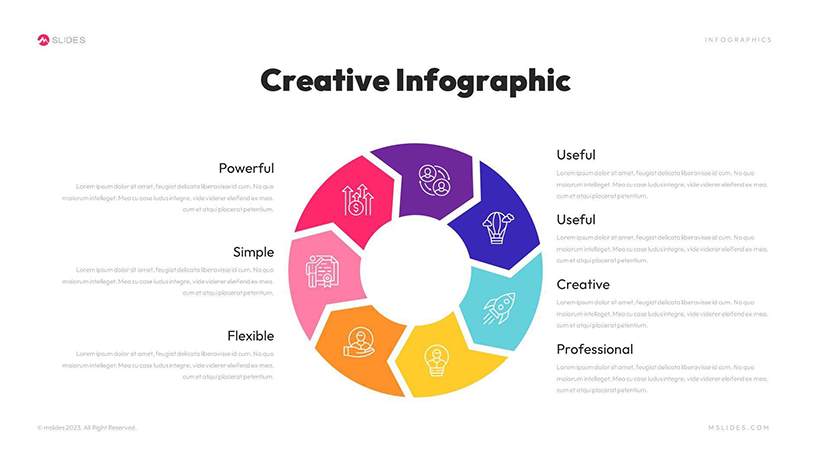 Circle Arrow Infographics Template for PowerPoint Slide 10