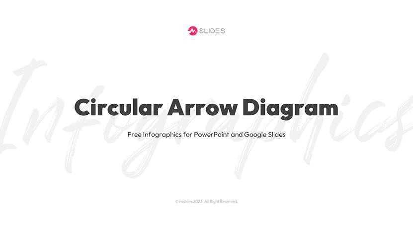 Circular Arrow Diagram Template for PowerPoint Slide 01