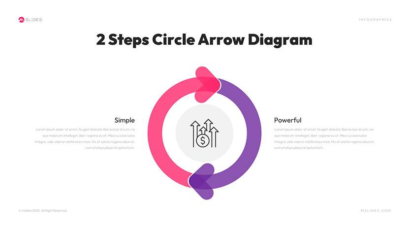 Circular Arrow Diagram Template for PowerPoint Slide 03