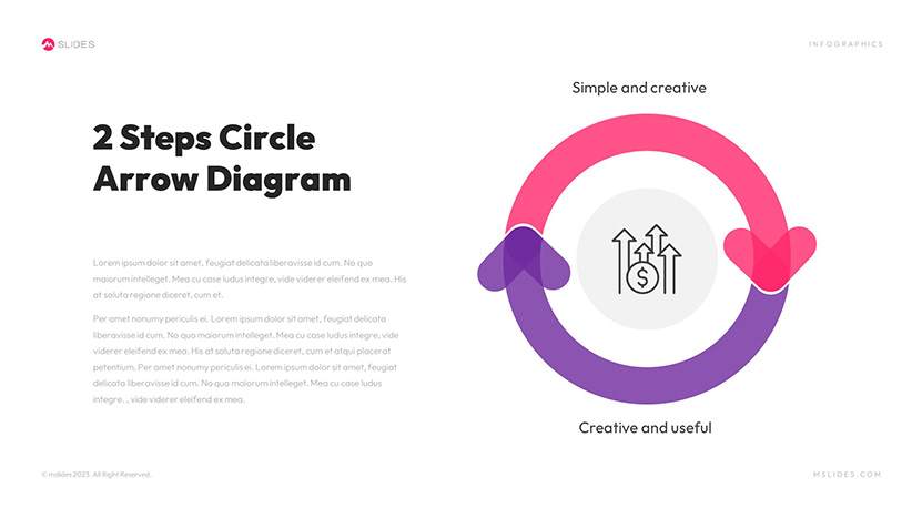 Circular Arrow Diagram Template for PowerPoint Slide 04