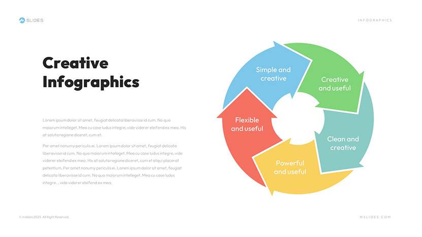 Circular Arrow PowerPoint Diagrams Template Slide 09