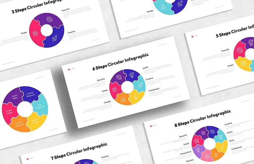 Circular PowerPoint Infographics Template - Cover 831