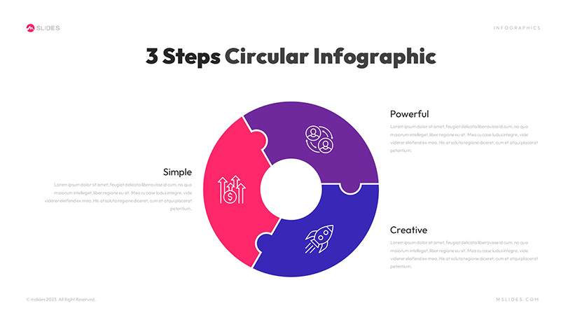 Circular PowerPoint Infographics Template Slide 05