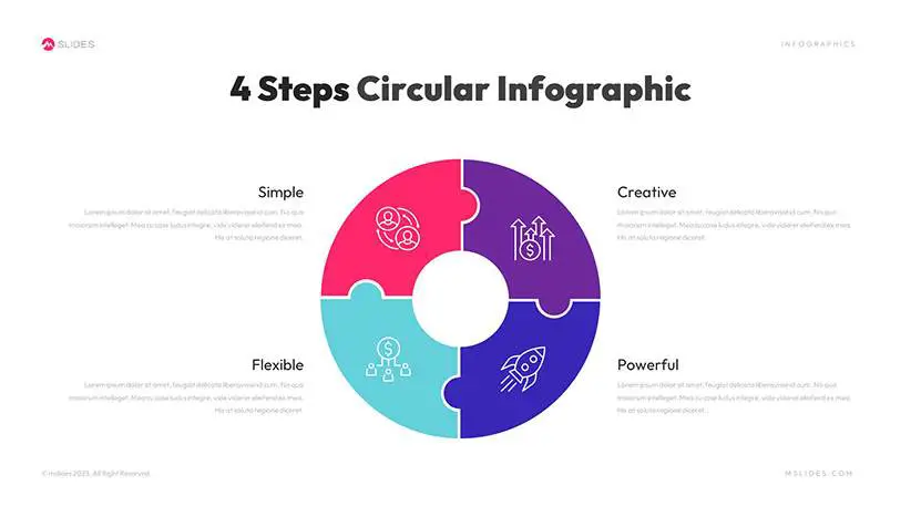 Circular PowerPoint Infographics Template Slide 07
