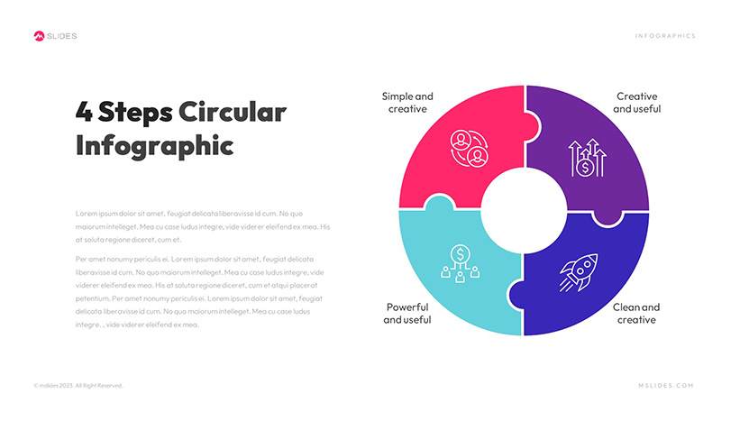 Circular PowerPoint Infographics Template Slide 08