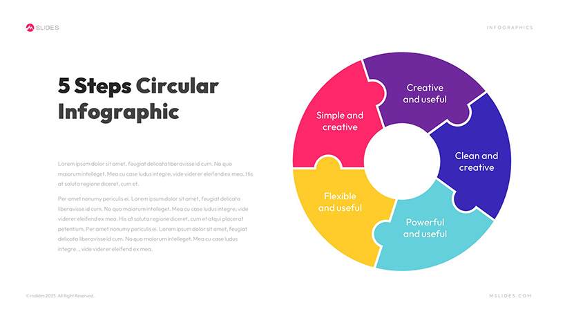 Circular PowerPoint Infographics Template Slide 10