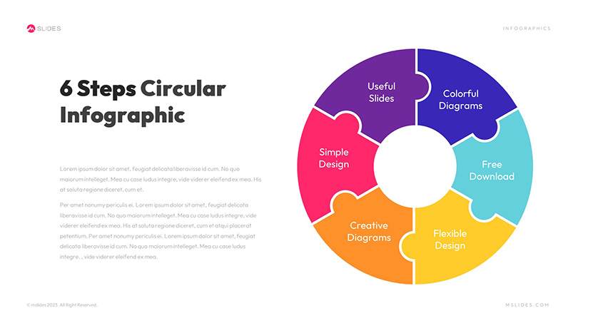 Circular PowerPoint Infographics Template Slide 12
