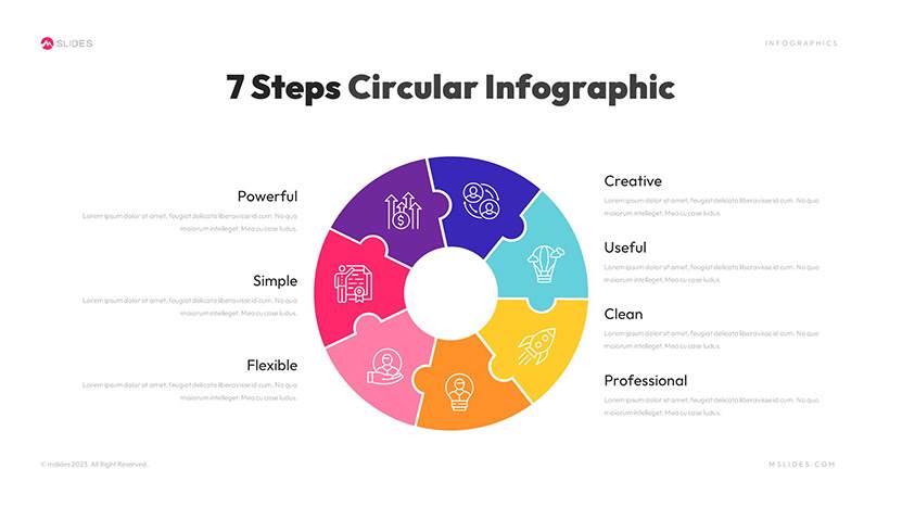 Circular PowerPoint Infographics Template Slide 13