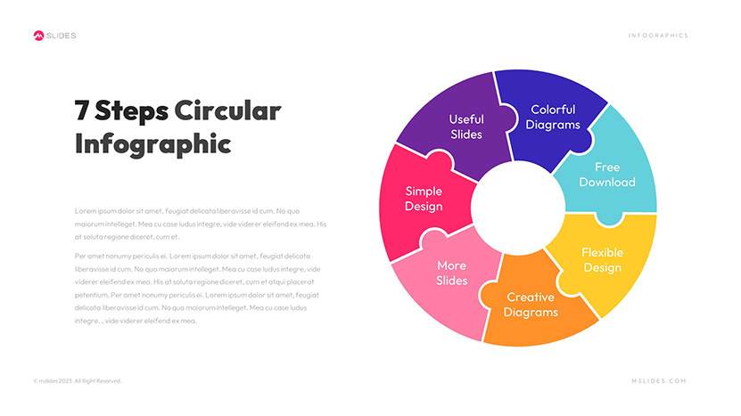 Circular PowerPoint Infographics Template Slide 14