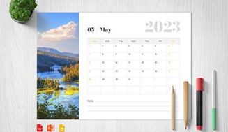 Monthly Calendar for May 2023 Free Download